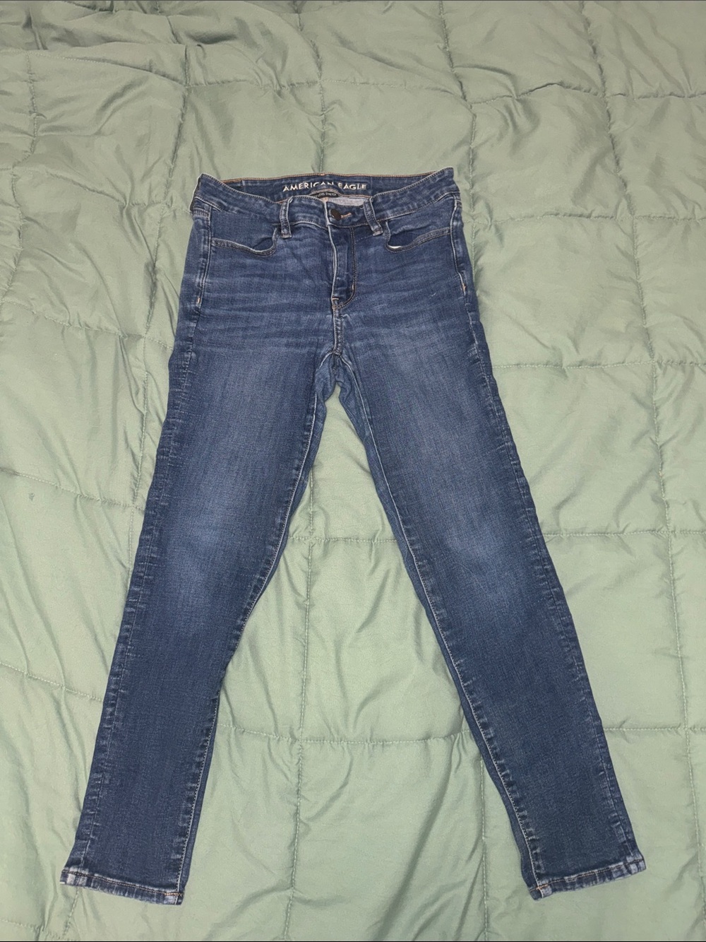 American Eagle Outfitters Next Level Stretch Skinny Jeans, Dark Wash